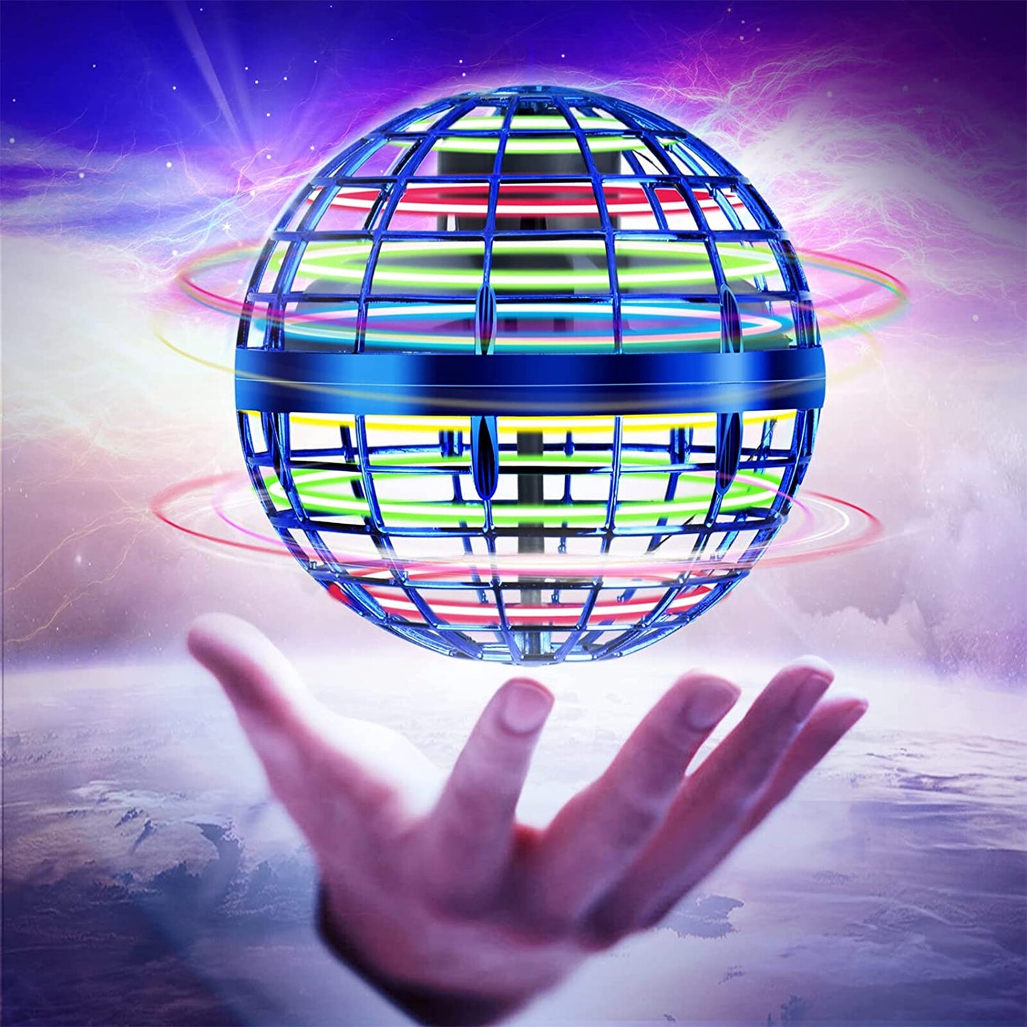 Flying Orb Ball Boomerang Fly Nebula Spinner Toys Soaring Hover UFO Mini Drone